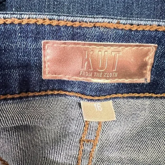 Kut From The Kloth Diana Fab Ab Skinny High Rise Jeans Size 16 Blue - Picture 8 of 9